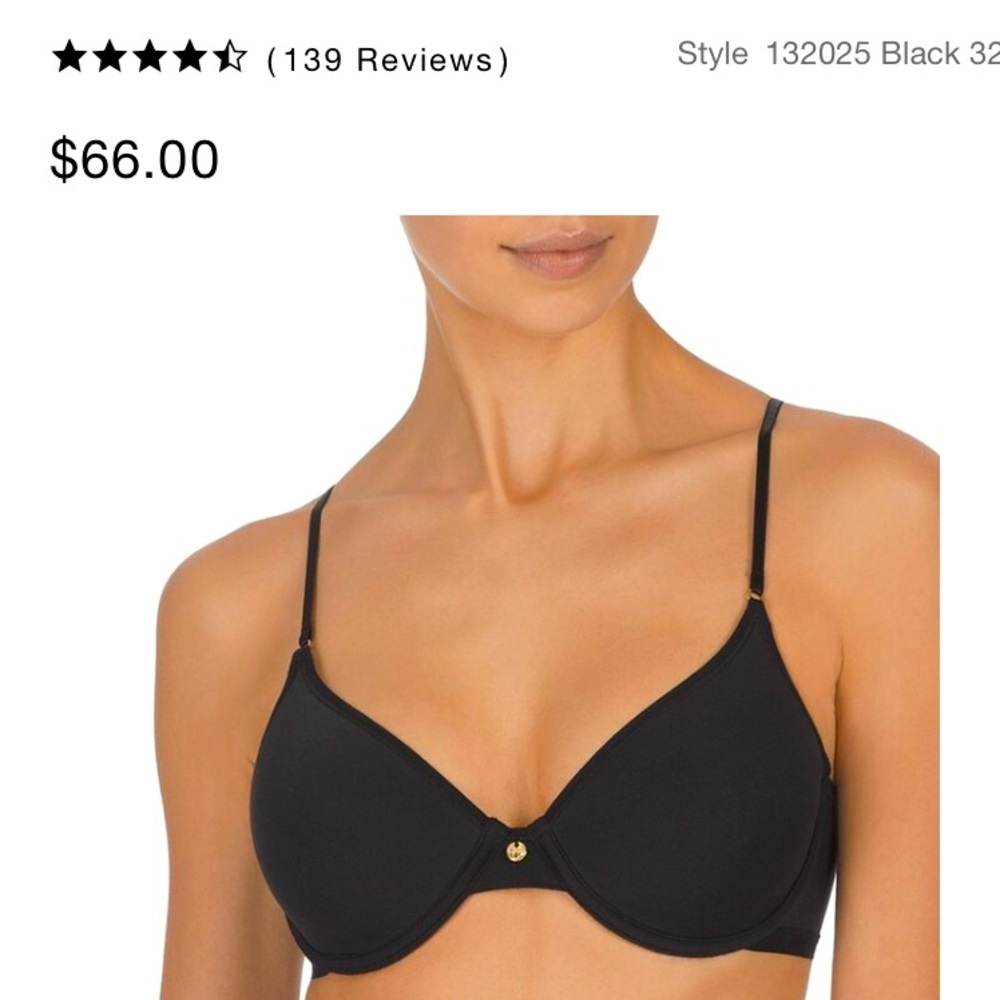 Black Lightly Lined Bra - image 1